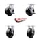 Service Caster Tool Box Caster Wheel Set 6'' Glass Filled Nylon Swivel Casters, 4PK TOOL-SCC-30CS620-GFNB-TLB-2-R-2 - alternate 2